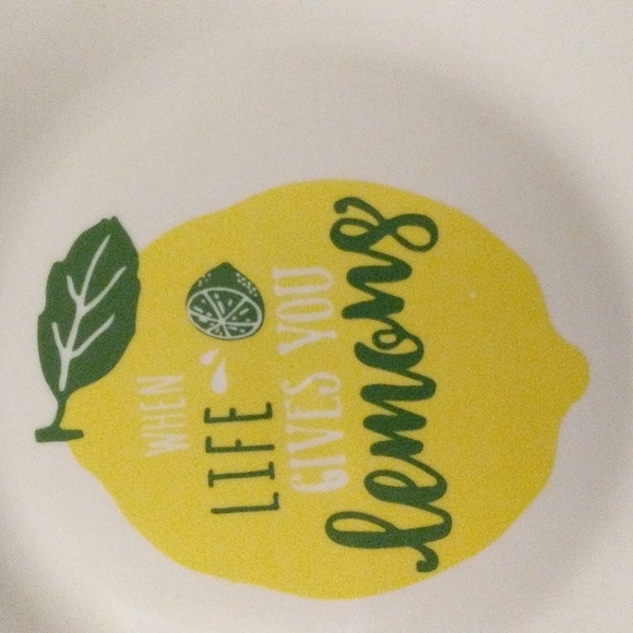 "When life gives u lemons" dessert / salad Plate New - Picture 3 of 4